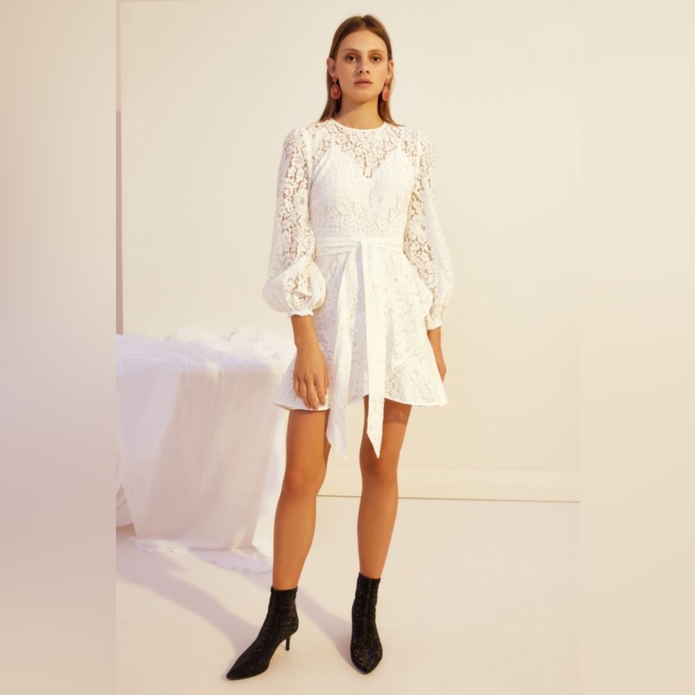 Keepsake the Label Sunshine Lace Mini Dress